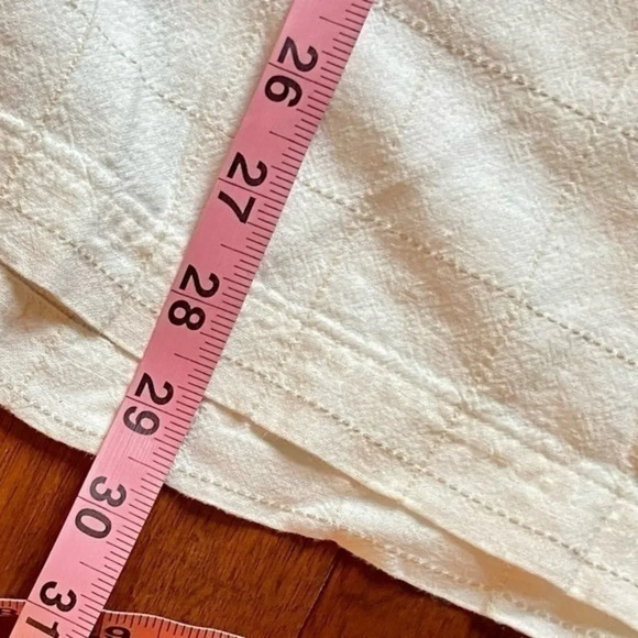 Marc Edward white tan window pane button up linen shirt preppy casual beach XXL - Picture 7 of 10